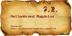 Hellenbrand Magdolna névjegykártya