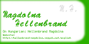 magdolna hellenbrand business card
